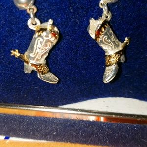 Cowboy Boot Vintage Earrings